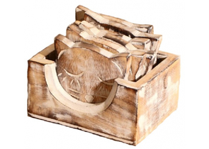 Набор деревянных подставок под горячее «Кошка», 6 штук: 9,5×13×9,5 см