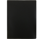 Папка пластиковая на 40 файлов «Стамм», толщина пластика 0,5 мм, черная