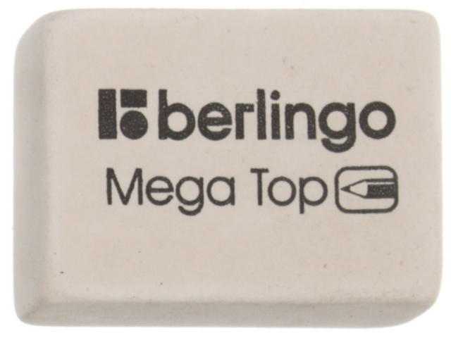 Ластик Berlingo Mega Top 26×18×8 мм, белый