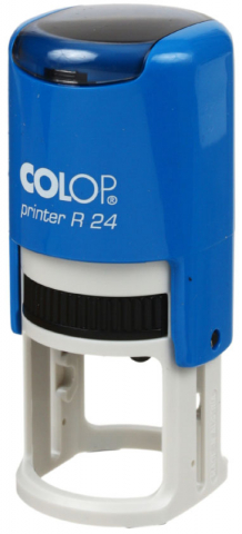 Автоматическая оснастка Colop R24 для клише печати ø24 мм, корпус синий