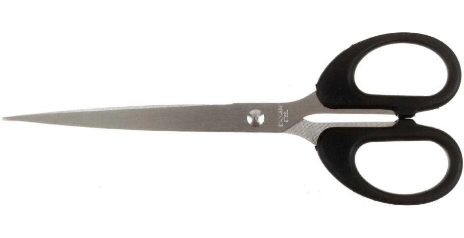 Ножницы канцелярские Buro Class 173 мм, ручки черные