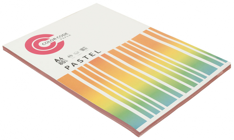 Бумага офисная цветная Color Code Pastel А4 (210×297 мм), 80 г/м², 100 л., розовая