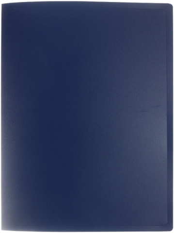 Папка пластиковая на 60 файлов Staff Manager толщина пластика 0,5 мм, синяя