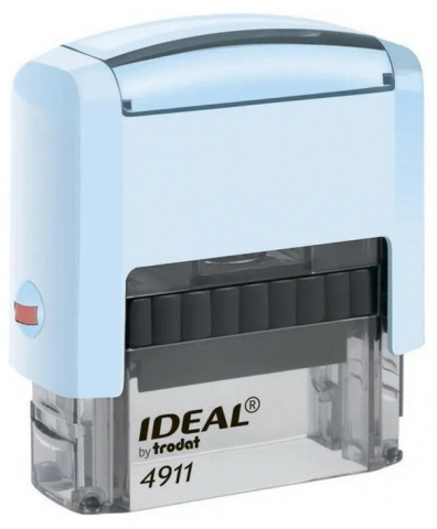 Автоматическая оснастка Ideal 4911 для клише штампа 38×14 мм, корпус цвета топаз