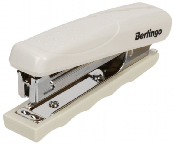 Степлер Berlingo Comfort скобы №10, 16 л., 110 мм, серый