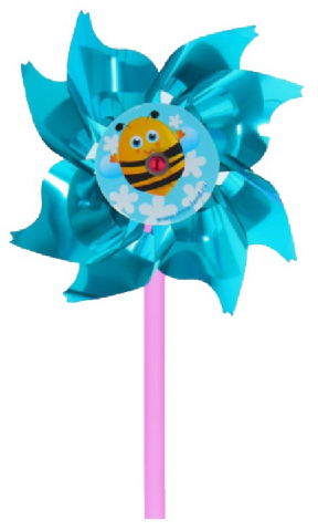 Игрушка детская «Ветерок с фольгой» диаметр 8 см, длина 12 см, «Пчелка»