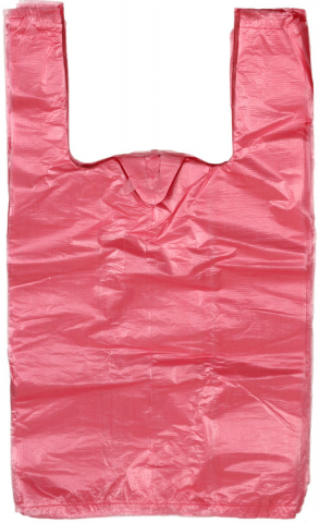 Пакет-майка «Феникс» 25+12×45 см, 10 мкм, 100 шт., красный