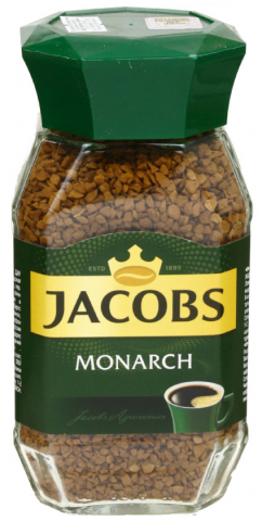 Кофе растворимый Jacobs Monarch 95 г, в стеклянной банке
