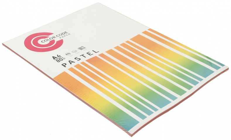 Бумага офисная цветная Color Code Pastel А4 (210×297 мм), 80 г/м², 50 л., розовая