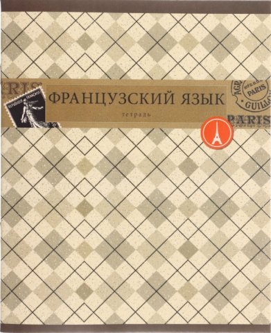 Тетрадь предметная А5, 48 л. на скобе «Коллекция знаний» 162×202 мм, клетка, «Французский язык»