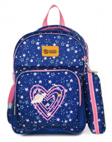 Рюкзак школьный Schoolformat Soft 2+ 17L 270×400×130 мм, Hearts And Stars