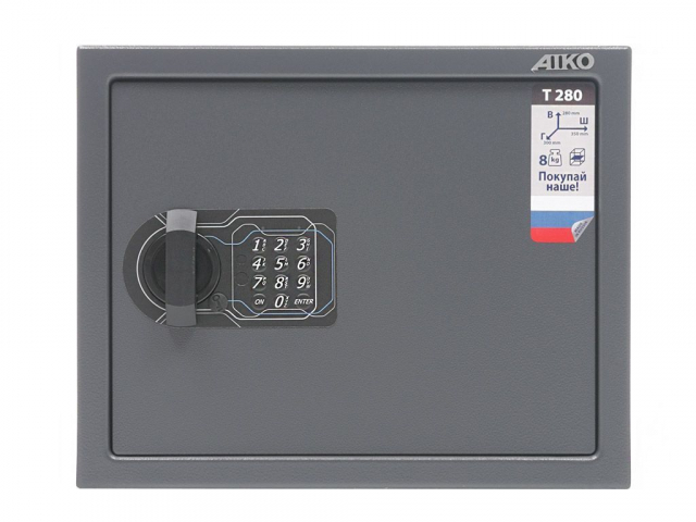Мебельный сейф Aiko серии Т с электронным замком T-280-EL: 24,7 л, 1 полка