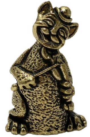 Колокольчик коллекционный BronzaMania «Кот со скрипкой»