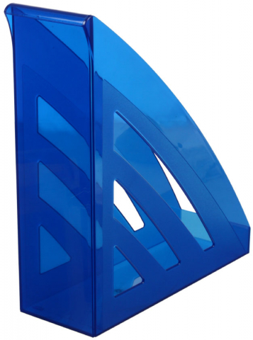 Лоток вертикальный Attache City 280×245×90 мм, прозрачный синий