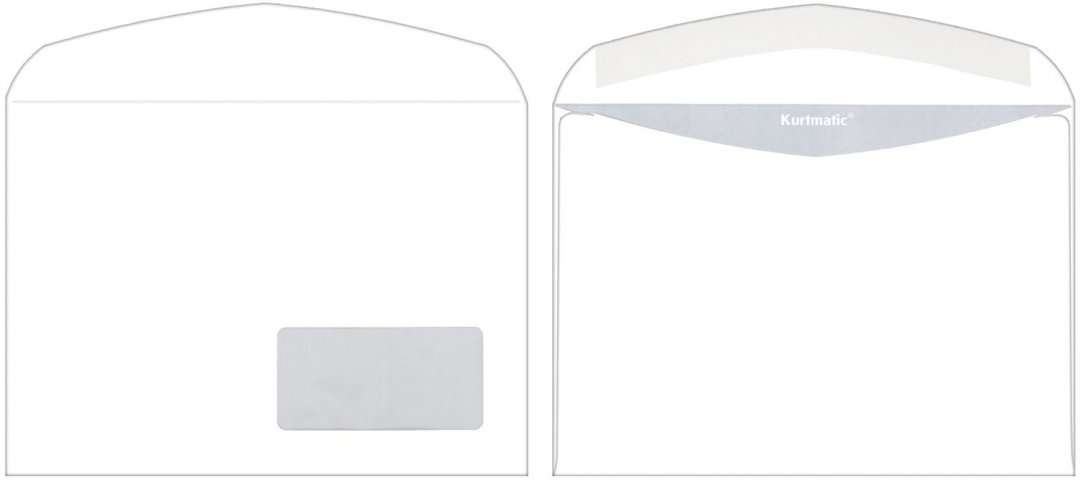 Конверт почтовый 162×229 мм (С5) декстрин, чистый, окно
