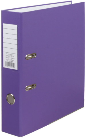 Папка-регистратор «Эко» с односторонним ПВХ-покрытием корешок 70 мм, фиолетовый