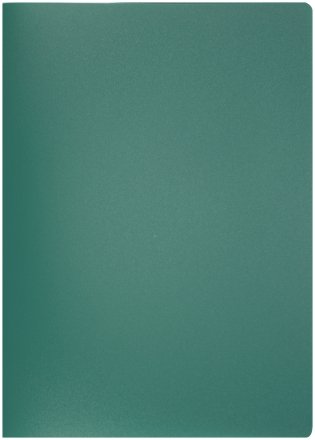 Папка-скоросшиватель пластиковая с пружиной inФормат толщина пластика 0,5 мм, зеленая