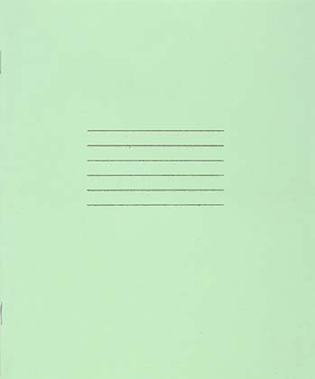Тетрадь школьная А5, 12 л. на скобе «Гознак Борисов» 170×205 мм, косая линия, светло-зеленая