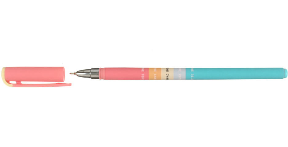 Ручка шариковая Lorex Slim Soft Gradient Touch, стержень синий