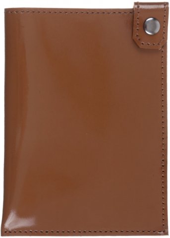 Футляр для паспорта «Кинг» 6053 100×140 мм, глянцевый, коричневый