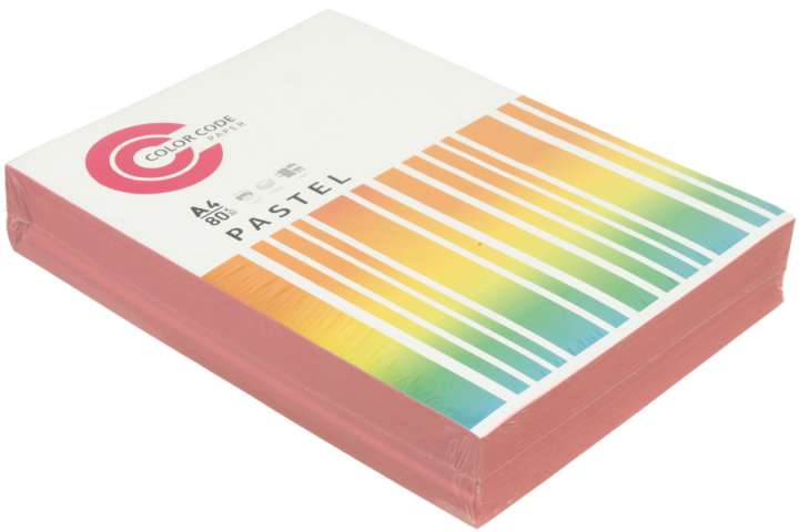 Бумага офисная цветная Color Code Pastel А4 (210×297 мм), 80 г/м², 500 л., розовая
