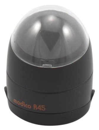 Оснастка красконаполненная Modico R-series Modico R45, диаметр оттиска печати 38-43 мм, корпус черный (без подушки)