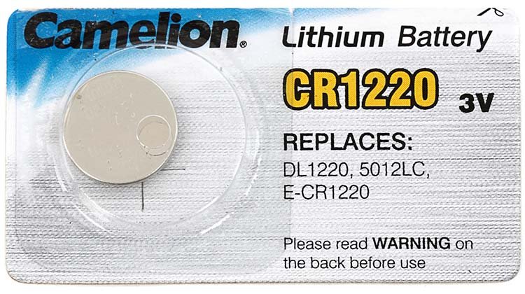 Батарейка литиевая дисковая Camelion Lithium CR1220, 3V