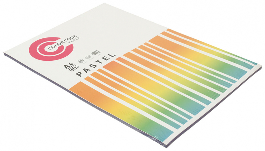 Бумага офисная цветная Color Code Pastel А4 (210×297 мм), 80 г/м², 50 л., фиолетовая