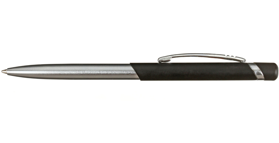 Ручка подарочная шариковая автоматическая Luxor Gemini корпус черный/хром, стержень синий