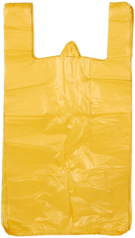 Пакет-майка «Феникс» 35+20×65 см, 15 мкм, 100 шт., желтый