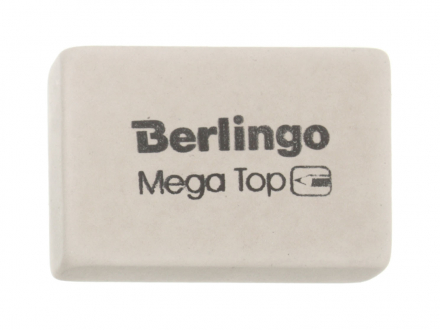 Ластик Berlingo Mega Top 32×18×8 мм, белый