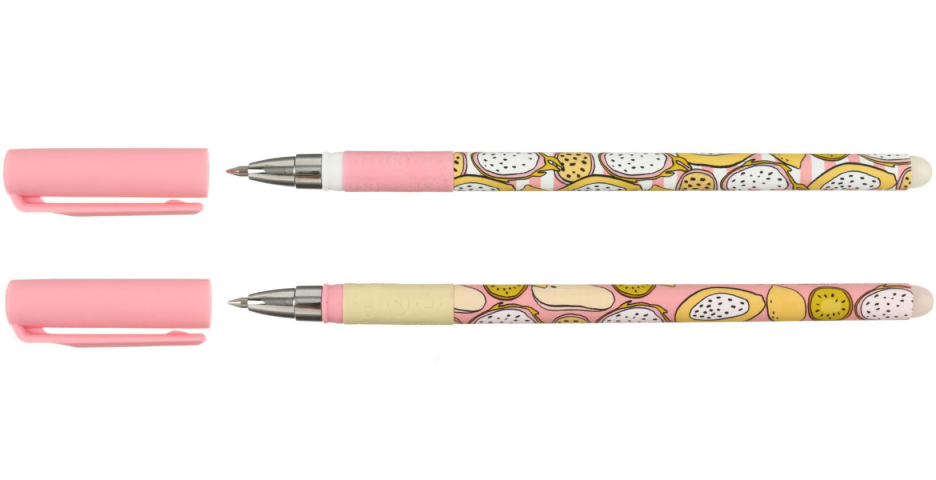 Ручка гелевая Lorex Slim Soft Grip «Пиши-стирай» Dragon Fruit, корпус ассорти, стержень синий