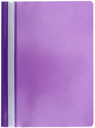 Папка-скоросшиватель пластиковая А4 Lite толщина пластика 0,11 мм, фиолетовый