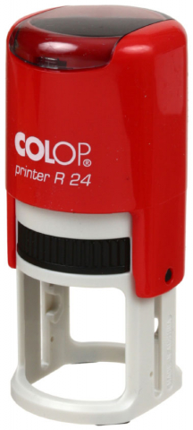 Автоматическая оснастка Colop R24 для клише печати ø24 мм, корпус красный