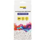 Карандаши цветные двусторонние Silwerhof Color, 24 цвета, 12 шт., длина 175 мм Карандаши цветные двусторонние Silwerhof Color, 24 цвета, 12 шт., длина 175 мм