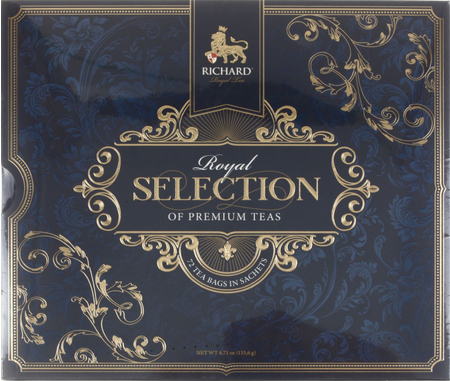 Набор чая Richard Royal Selection Of Premium Teas, 133,6 г, 9 видов*8 пакетиков