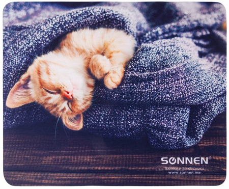 Коврик для мыши Sonnen Kitten, 220*180*3 мм