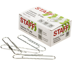 Скрепки проволочные Staff, 78 мм, 50 шт., округлые, оцинкованные Скрепки проволочные Staff, 78 мм, 50 шт., округлые, оцинкованные