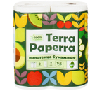 Полотенца бумажные Terra Paperra (в рулоне), 2 рулона, ширина 230 мм, белые Полотенца бумажные Terra Paperra (в рулоне), 2 рулона, ширина 230 мм, белые