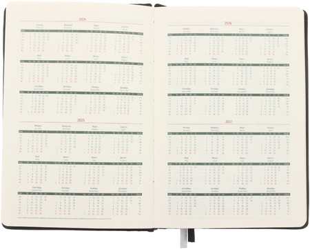 Ежедневник датированный на 2024 год Vivella Prestige, 145*210 мм, 184 л., черный