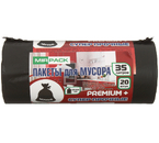 Пакеты для мусора MirPack Premium+, 35 л, 20 шт., черные Пакеты для мусора MirPack Premium+, 35 л, 20 шт., черные