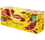 Чай Lipton Yellow Label Tea, 50 г, 25 пакетиков, черный чай