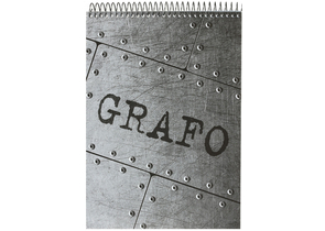 Блокнот на гребне «Графо» (А5), 145×205 мм, 50 л., клетка