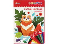 Картон цветной односторонний А4 ColorPics