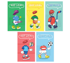 Блокнот на склейке BG А7, 65×110 мм, 48 л., клетка, «Твой спорт», ассорти Блокнот на склейке BG А7, 65×110 мм, 48 л., клетка, «Твой спорт», ассорти