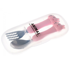 Набор детских столовых приборов Sima-Land, 2 предмета (вилка, ложка), «Зайчата», в футляре Набор детских столовых приборов Sima-Land, 2 предмета (вилка, ложка), «Зайчата», в футляре