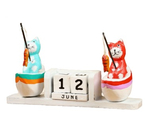 Благотворительный деревянный настольный календарь «Вечный», 20×6×8 см, «Котики-рыбаки» Благотворительный деревянный настольный календарь «Вечный», 20×6×8 см, «Котики-рыбаки»