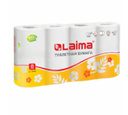 Бумага туалетная Laima, 8 рулонов, ширина 90 мм, белая Бумага туалетная Laima, 8 рулонов, ширина 90 мм, белая