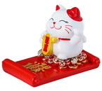 Фигурка-подставка для телефона полистоун «Манэки-нэко», 5,8×8,5×6,5 см, «С пожеланием» Фигурка-подставка для телефона полистоун «Манэки-нэко», 5,8×8,5×6,5 см, «С пожеланием»