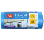 Пакеты для мусора OfficeClean (ПНД), 30 л, 30 шт., прочные, синие Пакеты для мусора OfficeClean (ПНД), 30 л, 30 шт., прочные, синие